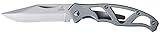 Gerber Taschenklappmesser mit glatter Klinge und Taschenclip, Klingenlänge: 5,6 cm, Paraframe Mini Folding Clip Knife, Edelstahl, 31-003618
