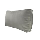 Blleshelfl Rutschfestes Kopfkissen für Liegestuhl, Kopfstütze Sofa Couch, Komfort-Polsterung, Ergonomisches Rückenkissen für Büro und Garten, Grau