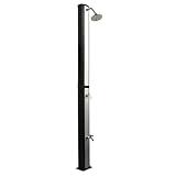 VIESTA® Solardusche Garten 35L [INKL. Regenduschkopf & Fußdusche] – Gartendusche, Solar – Gartensolardusche, Außendusche – Outdoor Dusche, Pooldusche, Solardusche Aluminium – UV-beständiger Wassertank