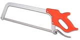 Beeketal 'BHKS-1' Profi Fleischer XL Knochensäge mit Sägeblattspannvorrichtung und 525 mm gehärtetem Sägeblatt mit spezieller Zahnung für Knochen oder gefrorenes Fleisch - Schnittlänge: ca. 465 mm