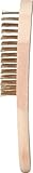 BRILLIANT TOOLS BT706009 Messing-Handdrahtbürste, 4-reihig, 290 mm [Powered by KS TOOLS]