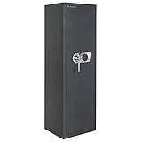 Rottner Dakota Basic Waffenschrank EN0 Elektronikschloss mit SOS-Code begrenzter Feuerschutz Schaumstoffwaffenhalter Putzstockhalterung inkl. Befestigungsmaterial