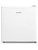 Comfee RCD50WH2(E) Mini Kühlschrank / 43L Kühlbox mit Eisfach/Kühlschrank Klein für Zimmer & Büro/Schnelle Kühlung in der Chiller Box/Temperaturregelung/Verstellbare Füße / 80 kWh/Jahr/Weiß