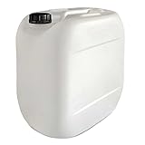 AST Kanister 30 Liter - UN 3H1/X1.9 - FDA - inkl. Kappe K61 (für Mündung Ø48mm) - Polyethylen hoher Dichte (HDPE) - natur/transparent