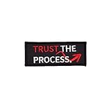 Elitex Training Bestickter Aufnäher mit Klettverschluss – Trust the Process – Aufnäher für Rucksäcke und Westen Cross-Training und Fitnessstudio