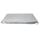 Campinganhänger, Oxford-PVC-Zusammensetzung mit UV-Schutz, winddichtes Design, 208 x 114 x 13 cm, strapazierfähig, wasserdicht, Plane für Abdeckung, Grau