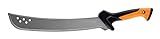 Fiskars Machete, Inkl. Holster aus Nylon, Klingenlänge: 38 cm, Gehärteter Stahl/Kunststoff, Schwarz/Orange, 1051235