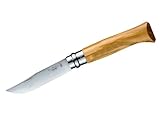 Opinel 254052 Klappmesser aus Olivenholz Braun, No. 8