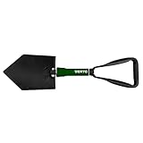 VERTO Klappbare Schaufel; Schaufel, Bagger, Pickel; Camping, Survival, Zelten und Wandern in den Bergen, multifunktionales Werkzeug, 23,5x15,5cm im zusammengeklappten Zustand; nimmt wenig Platz EIN