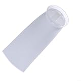 Eawfgtuw Wasserfilterbeutel, Wasser-Flüssigkeitsfilter für Wasseraufbereitungssystem, industrielle Farbe, Varnis, 25 um-150 um, 105 mm x 380 mm, weiß (100 µm)