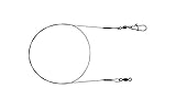 PetrisCatch 5er Set Titan Vorfächer mit Karabiner für Hecht, 40cm, 20kg, 0,33mm, 1x1