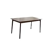 PUCHIKA Esstisch 120x80x75cm Massivholz aus Gummibaum, Holztisch mit Holzbeinen, Esszimmertisch, Küchentisch, Echtholz,