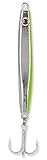 AQUANTIC Rippen-Pilker Stabpilker Jig 50g-300g Norwegenpilker (300g, CB - Grün-Silber)