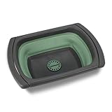 Tool & Tree Faltbares Spülbecken Grün – Camping Waschschüssel mit Ablass, rutschfesten Füßen & ausziehbaren Griffen – Platzsparendes, robustes Waschbecken für Outdoor, Reisen, Wohnmobil & Campingküche