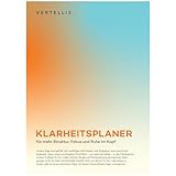 Vertellis Klarheitsplaner, für mehr Struktur, Fokus und Ruhe im Kopf, Für die Selbstentfaltung, für Coaches, wöchentliches Notizbuch, Therapeuten und Manager