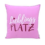 CB Home & Style Outdoor Garten Kissen Wasserabweisend Wasserfest 45 x 45 cm mit Füllung (Lieblingsplatz pink)