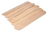 Rayher Bastelhölzer, 20 x 2,4 cm, natur, 18 Stück, Holzspatel zum Basteln, Holzstiele, Bastelhölzer, FSC zertifiziert, für Modellbau und viele Bastelarbeiten, 64658505
