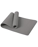 Good Nite Gymnastikmatte Yogamatte Fitnessmatte Rutschfest Trainingsmatte Sport Turn Matten Pilates Matte Bodenturnmatte Mit Tragegurt 183 x 61 x 0.6 cm (Grau)