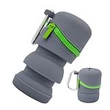 Angel Mülleimer - Fliegenfischer Fliegenbox | Silikon faltbare Fliegenfischerbox mit Reißverschluss | Tragbarer multifunktionaler Mülleimer mit Haken für Flüsse, Seen, Bäche, Ozeane