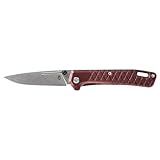 Gerber Taschenmesser mit Gürtelclip, Zilch, Klingenlänge: 7,9 cm, Gummi/7Cr17MoV-Stahl, Rot, 31-004069
