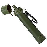 TOGEVAL Wasserfilter Trinkwasser Wasserhahn Outdoor Wasserfilter Tragbarer Wiederverwendbarer Wasserreiniger Für Camping Und Notfälle Kompakter Wasserfilter Für Sauberes Trinkwasser Unterwegs
