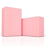 GLOSKIN Yoga Block 2er Set, Yogablöcke Mit Hoher Dichte, Hochwertige Blöcke, Leichtes Gewicht und Kein Irritierender Geruch, Der für Yoga Verwendet Wird, Pilates