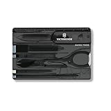 Victorinox Schweizer Taschenmesser, Swiss Card Classic, Multitool in Kreditkartenformat, 10 Funktionen, Spitzklinge, Schere