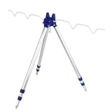 Teleskop-Angelrute Stativ, 3 Abschnitt Angelrutenhalter Angelrute Pole Halter Rutenhalter Skalierbare Stativ Standplatz Aluminium Dreibein-Stativ Unterstützung Angelzubehör