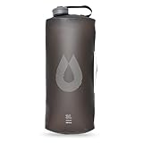 HydraPak Seeker - Faltbarer Wasserspeicher (3L) - BPA- und PVC-freier Camping-Trinkwassersack - Mammutgrau