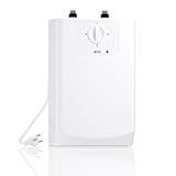 AEG Boiler BOI 5 U, Untertischboiler 5 Liter Niederdruck mit Stecker 230V für Küchenspüle + Wachbecken, 2 kW, Made in Germany, 204616