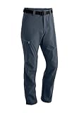 Maier Sports Nil, Herren Wanderhose, Wasserabweisende Outdoorhose für Trekking und Hiking, PFC-frei, mSTRETCH pro 4 & Dryprotec, Rollup-Funktion, Grau, 52 (W34/L32)