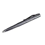 Remize® R007 Taktischer Kugelschreiber - Kubotan Tactical Pen - Selbstverteidigungs-Stift - Glasbrecher (Grau)