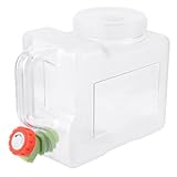 Orgonite Wasserspeicherbehälter, Camping-Wasserbehälter, tragbarer Wassertank mit Wasserhahn, Camping-Eimer mit Leitungswasserkanne mit Zapfhahn, BPA-frei, Notfall-Wasserspeicher (Weiß-3L)
