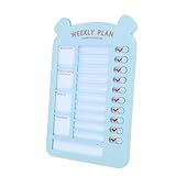 DIYEAH Selbstdisziplin-Checker Gewohnheits Tracker lernplan Checklistentafel Verhaltensbretter Planungsscheiben für Verhaltensberichtskarten Dowling-Papier Blue