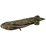 Mil-Tec STEPPDECKENSCHLAFSACK 200 GR DPM TARN - Camping, Outdoor, Military - 1 Person - Erwachsener - Polyester - 16 bis 30 Grad Celsius - Frühling, Herbst