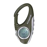 AMTAST Barometer, Höhenmesser, Thermometer, Metrischer Höhenmesser mit Hintergrundbeleuchtung, Tragbare Größe für Klettern, Camping, Outdoor-Sportarten