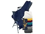 Marie´s Home Frottee - Schonbezug für Gartenstuhl und Gartenliege Gartenliegenauflagen 70x200 für Campingstuhl Campingliege Klappstühle Saunaliege Strandliegen Poolliegen, 70 x 200 cm, Navy