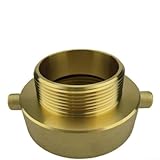ZWEquipint Messing 2-1 2 Zoll NH Buchse 2 Zoll NPT Stecker Adapter für Outdoor Bewässerung und Feuerschläuche