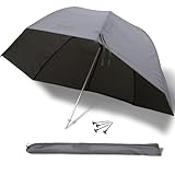 Black Cat Extreme Ovalschirm 345x260x305cm - Angelschirm zum Welsangeln, Schirm für Angler, Bivvy, Schirmzelt zum Angeln