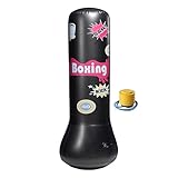 Kinder Boxsacksack - Boxsandsack Für Fitness-Übungen - Rutschfester Aufblasbarer Boxsack Für Kleinkinder Zum Trainieren Für Zuhause Draußen Und Drinnen
