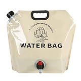 Klapper Wasserspeicherbeutel - Tragbarer 9 -l -Trägerbeutelbehälter Im Freien, Platz Sparende Campingwasserbehälterbeutel | Wassersack, Große Kapazität Flacher Klappbehälter Zum Wandern, Reisen