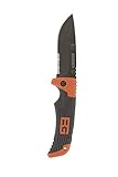 Gerber Bear Grylls Outdoor/Survival-Messer mit Teilwellenschliff, Klappbar, Survival Series Scout Knife, Klingenlänge: 8 cm, Rostfreier Stahl, 31-000754