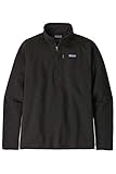 Patagonia Mens M's Better Sweater 1/4 Zip Sweatshirt, Black, L