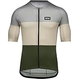 GORE WEAR Herren Spirit Stripes Jerseys, Lab Grau/Tech Beige, L EU