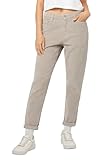 Eight 2 Nine Damen Cordhose, Hohe Taille, Mom-Fit, Lässiger Stil Light-beige M