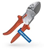 Original LÖWE 1.105 Profi Universal Amboss-Schere - antihaftbeschichtete Stahlklinge 40 mm Schnittlänge - vielseitig einsetzbare Schere in Industrie & Handwerk f. Holz Kunststoff Gummi Leder Metall