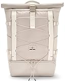 Johnny Urban Rucksack Herren & Damen Beige - Allen Large Move - Großer Rolltop Backpack für Freizeit Reisen Uni - 16 Zoll Laptopfach - Wasserabweisend