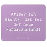 Mr. & Mrs. Panda Mousepad Spruch Gelassenheit in Krisen - Geschenk, humorvoll, mousematte, Mausunterlage, Computer, Krisenbewältigung, Zitat, Motivation, deutsche Weisheit, innere Ruhe, inspirierend