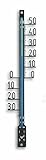 TFA Dostmann Analoges Außenthermometer, wetterfest, freistehende Gradzahlen, Schwarz, (L) 34 x (B) 15 x (H) 160 mm