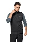 Jack Wolfskin Herren Highest Peak Vest M Weste, Schwarz, L EU